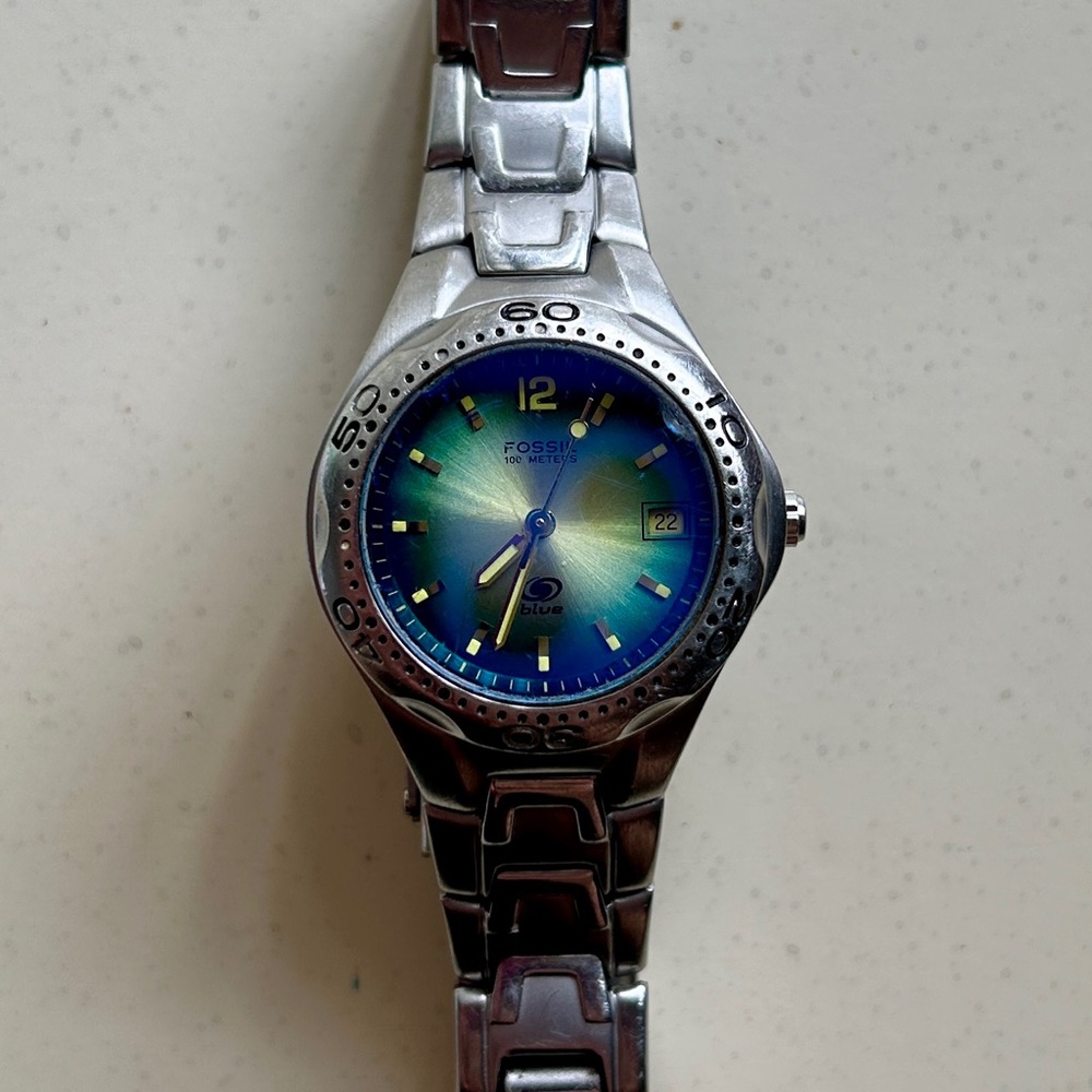 Fossil Blue Women’s stainless steel watch AM-3457